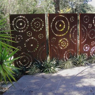 ornamento de aço do jardim da tela da privacidade de 1.5-3mm Corten