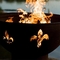 Fogo de aço Pit Bowl For Outdoor Camping de Corten do hemisfério ardente de madeira