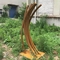 Esculturas modernas ISO9001 do jardim de Ring Rustic Metal Yard Art do sumário